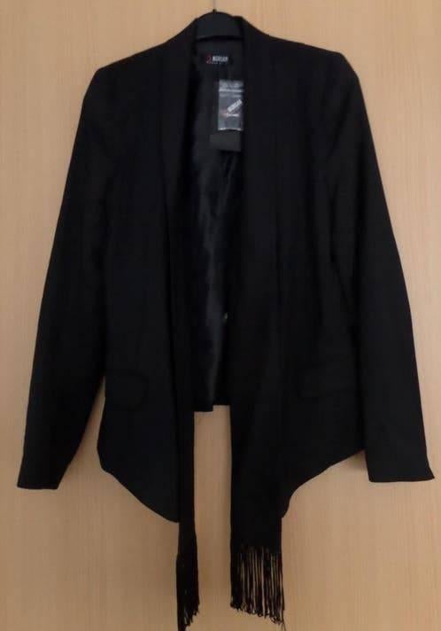 NIEUW: Apart zwart colbertje van Morgan maat M met sjaal, Maat 38/40 (M), Zwart, Nieuw, Ophalen of Verzenden