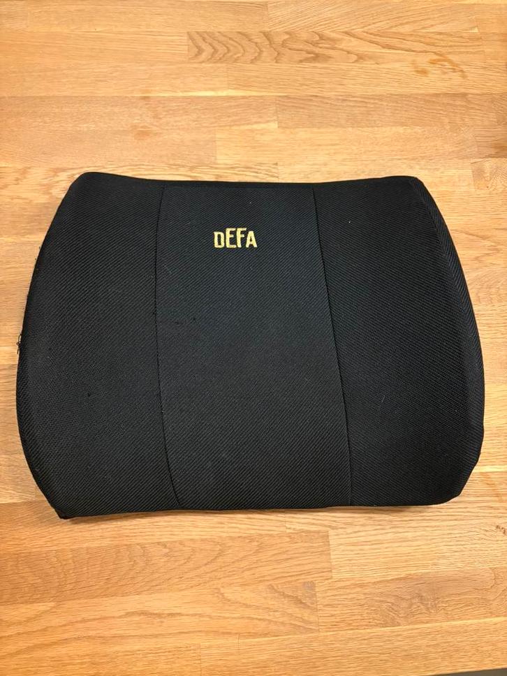 Defa rugkussen / lendesteun, Huis en Inrichting, Bureaustoelen, Zo goed als nieuw, Zwart, Ergonomisch, Ophalen of Verzenden