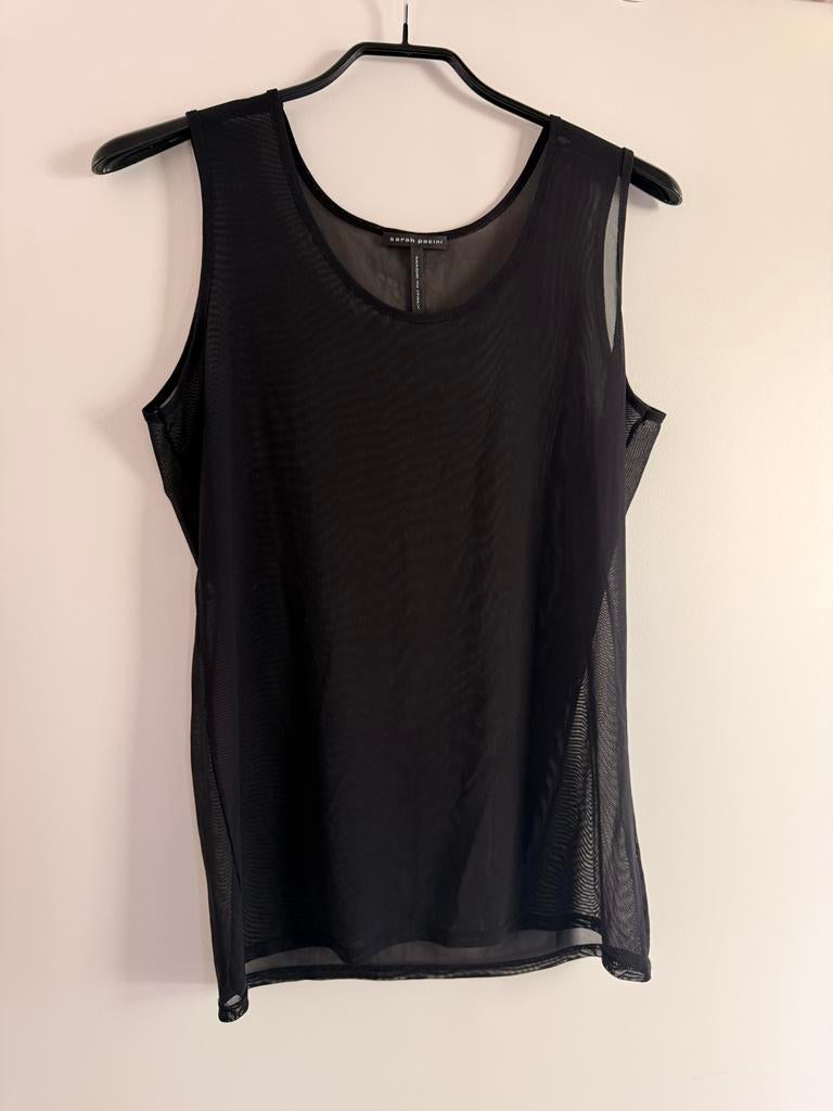 Sara Pacini Zwart Transparant Hemdje - Nieuw, Maat 38/40 (M), Zwart, Nieuw, Ophalen of Verzenden