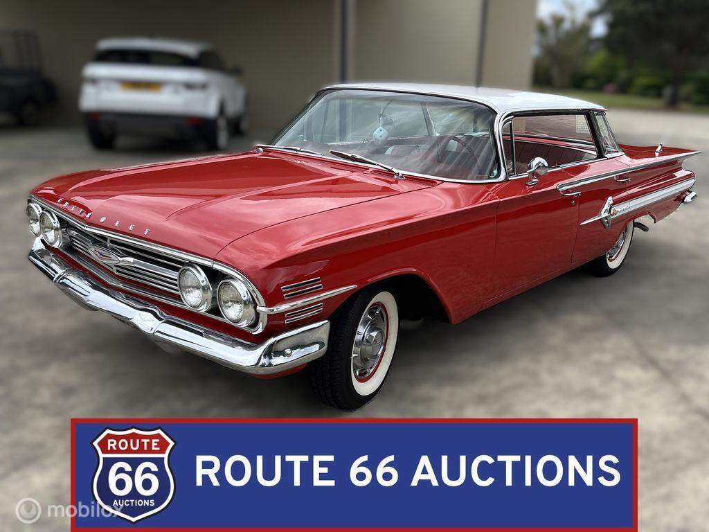Chevrolet Impala Sedan | 1960 | Route 66 Auctions, Auto's, Overige carrosserieën, Chevrolet, Zwart, Bedrijf