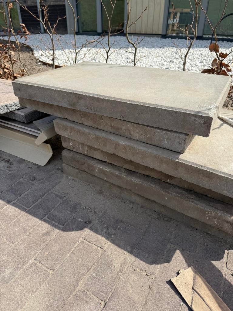 GRATIS stenen ophalen 60x40 9 stuks, Ophalen, Zo goed als nieuw, Beton, Terrastegels