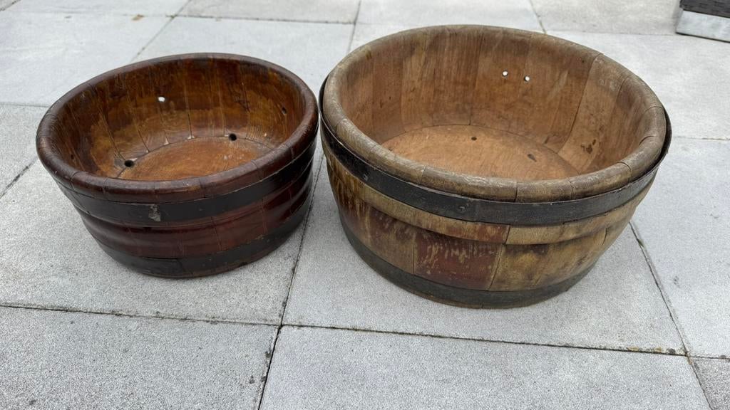 Oude houten kaastonnen, Antiek en Kunst, Ophalen