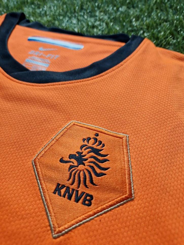 Nederlands elftal shirt 2010 KNVB Oranje voetbalshirt S/M, Kleding | Heren, Sportkleding, Zo goed als nieuw, Voetbal, Maat 46 (S) of kleiner