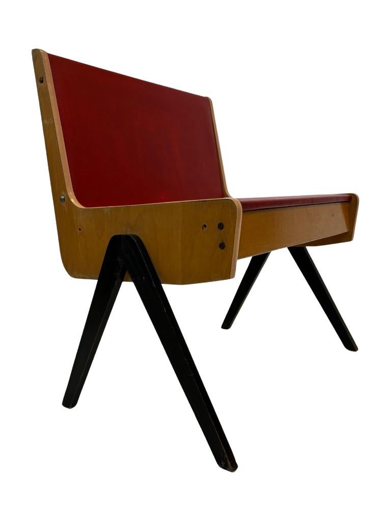 Vintage Klepbank Kinderkamer Bankje Jaren 60 Skai Design, Kinderen en Baby's, Kinderkamer | Tafels en Stoelen, Ophalen, Vintage Bankje