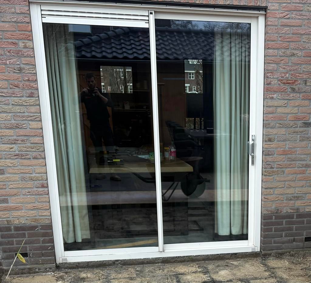 Aluminium schuifpui, Ophalen, Gebruikt, Aluminium, 150 tot 225 cm