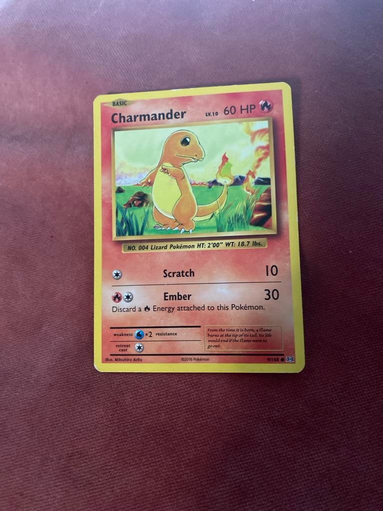 Pokémon kaart Charmander 60 HP, Hobby en Vrije tijd, Verzamelkaartspellen | Pokémon, Ophalen of Verzenden, Zo goed als nieuw, Losse kaart