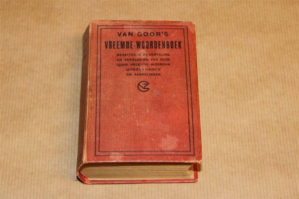 Antiek Miniatuurboekje Van Goor — Vreemd Woordenboek — 1921, Boeken, Woordenboeken, Ophalen of Verzenden, Gelezen, Van Dale
