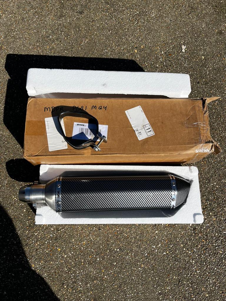 Knalpijp carbon 51 mm slip on alipovic, Motoren, Tuning en Styling, Ophalen of Verzenden