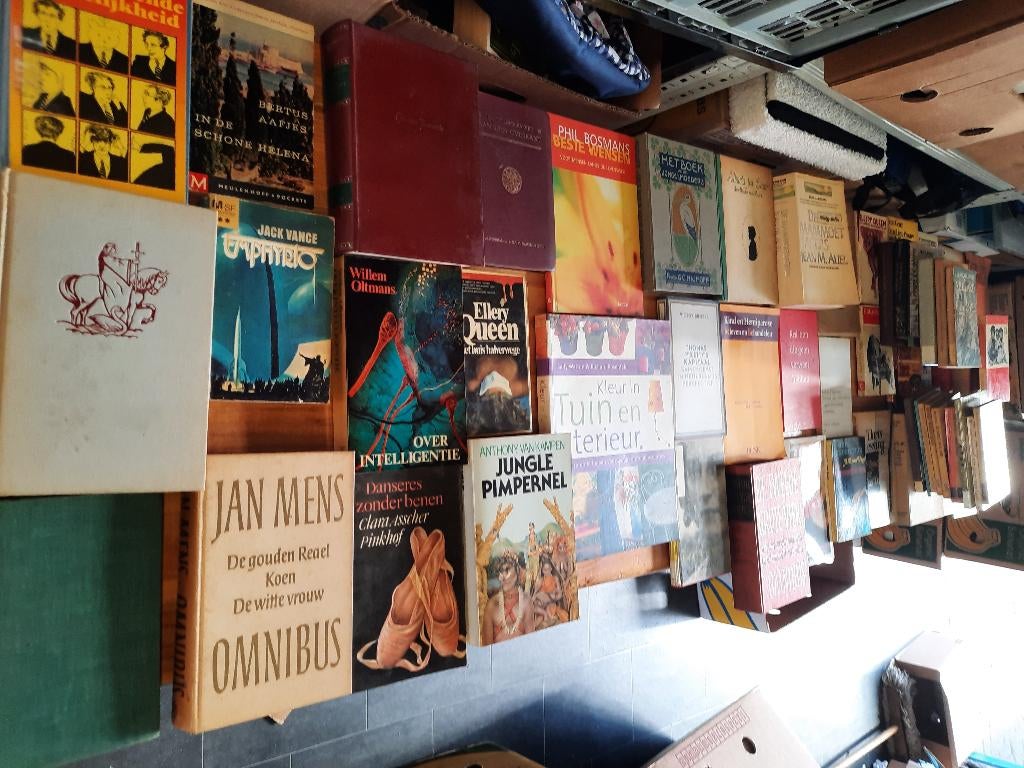 Doos 2 met 61 boeken, diverse genres,romans,literatuur,etc, Ophalen, Gelezen, Verschillende onderwerpen