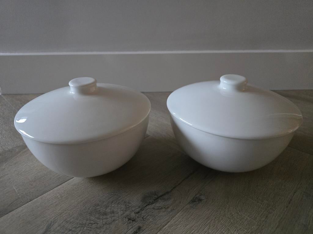 Set van 2  arabia Teema Tiimi soep schaal met deksel - 0,8 L, Ophalen, Overige stijlen, Aardewerk, Schaal of Schalen