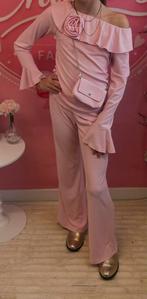 Roze Meisjes Kleding Set met Ruches en Bloem Detail, Kinderen en Baby's, Kinderkleding | Overige, Ophalen of Verzenden, Nieuw