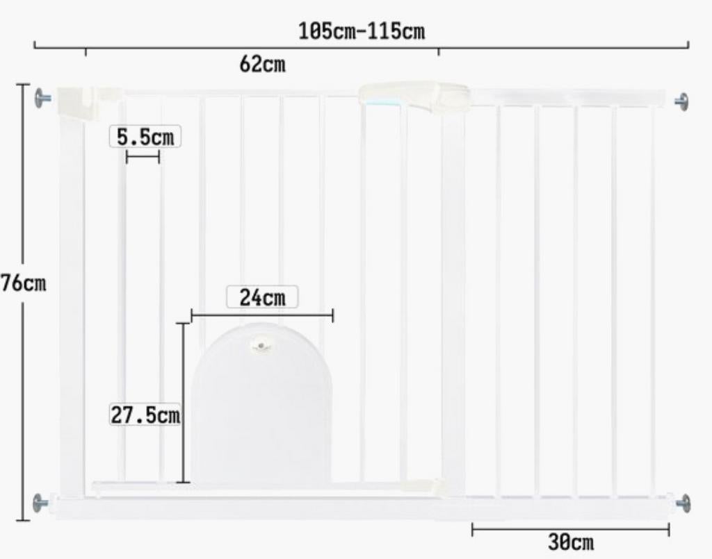Traphek, Ophalen, Zo goed als nieuw, 115 cm of meer, Oprolhekje
