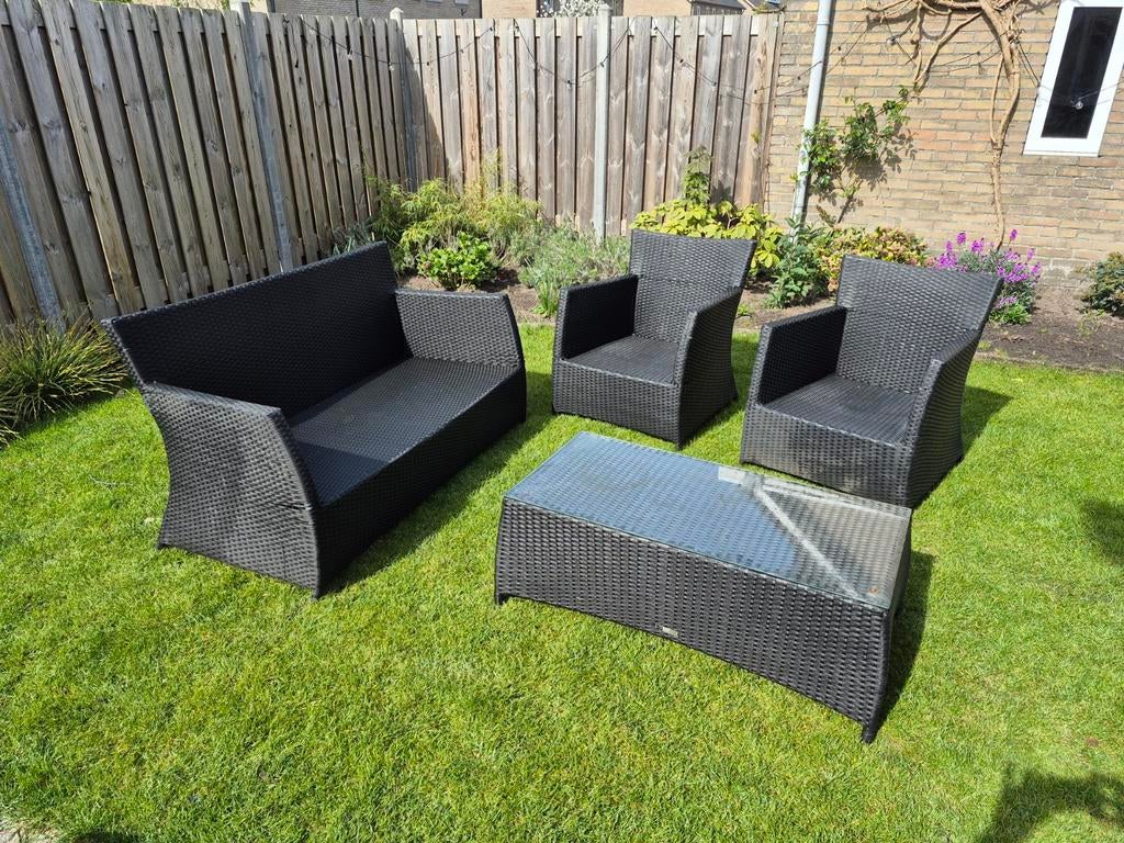 Loungeset met kussens, Tuin en Terras, Tuinsets en Loungesets, Ophalen