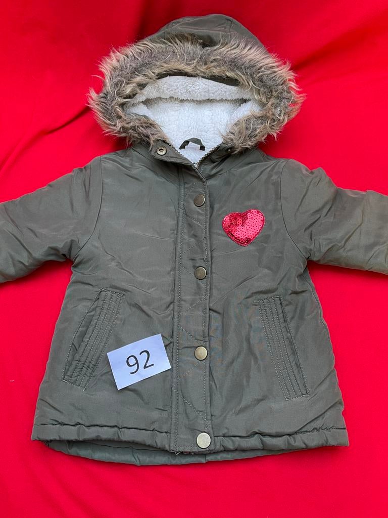 Leuke winterjas voor meisjes, maat 92, Ophalen of Verzenden, Zo goed als nieuw, Meisje, Jas