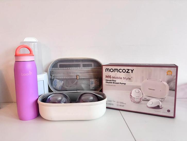 Momcozy M6 Borstkolf + Flessen Sterilisator & Melkkoeler, Huis en Inrichting, Keuken | Tupperware, Gebruikt, Overige typen, Ophalen