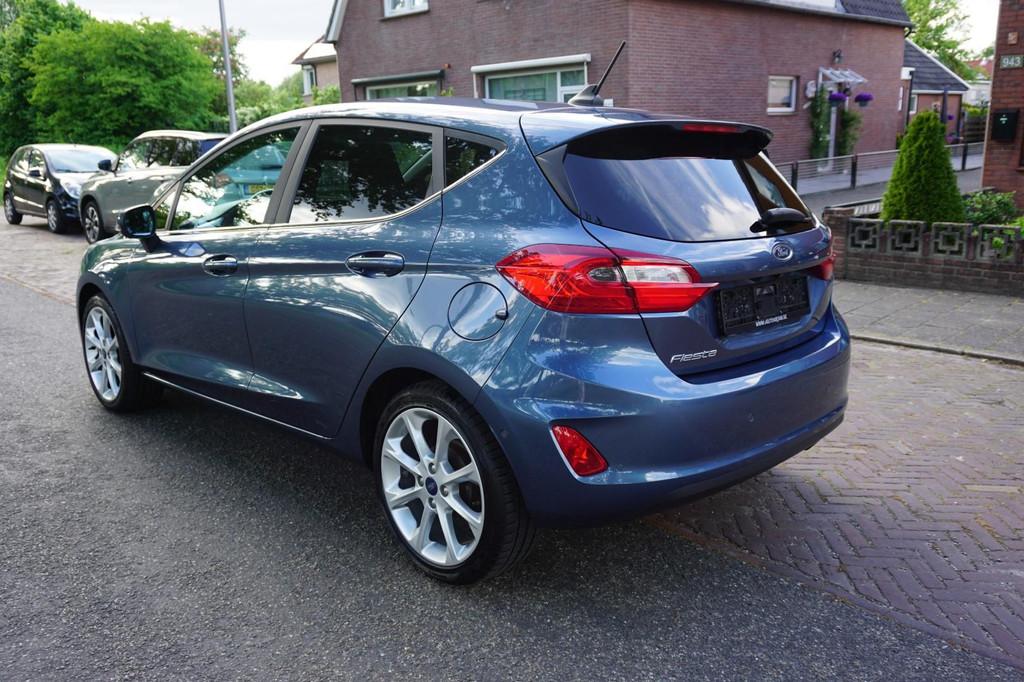 Ford Fiesta 1.0 EcoBoost Titanium AUTOMAAT, Cruise, Apple ca, Auto's, Ford, Gebruikt, Euro 6, Blauw, 620 kg
