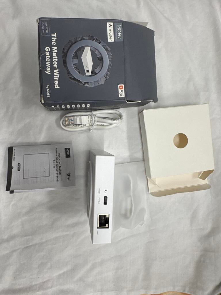 MOES Matter Wired Gateway ZigBee 3.0 Hub, Computers en Software, Ophalen, Zo goed als nieuw, Router