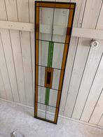 Set glas-in-lood ramen Art Deco – 33x140 cm – jaren 30 stijl, Ophalen, Gevelraam of Ruit, Minder dan 80 cm, Glas in lood