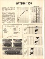 Autovisie test Datsun 1300 Maart 1969, Ophalen of Verzenden, Gelezen, Overige merken