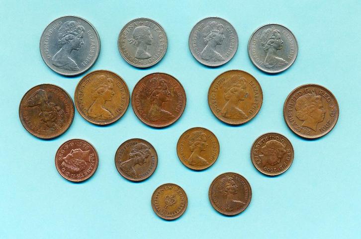 Munten Groot Brittanië ( 15 munten ), Postzegels en Munten, Munten | Europa | Niet-Euromunten, Losse munt, Overige landen, Verzenden