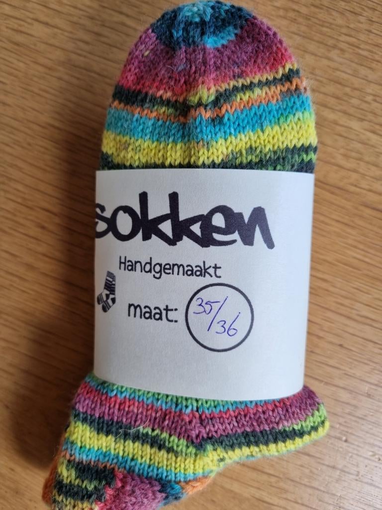 Handgebreide warme sokken mt.35, Ophalen of Verzenden, Nieuw, Overige kleuren, Sokken en Kniesokken