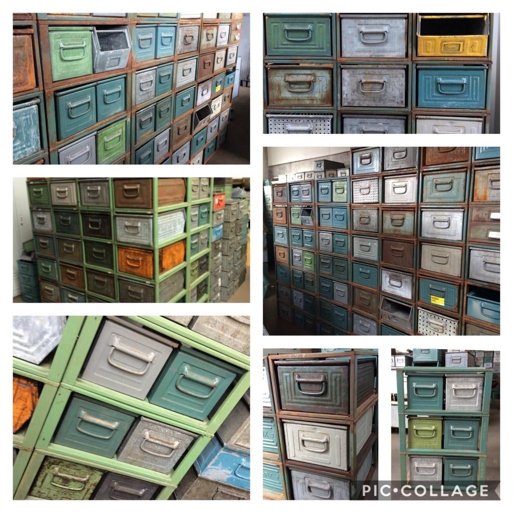 Modulaire KASTEN Ladekast TV-kast Dressoir Stelling SALE !!, Gebruikt, Ophalen of Verzenden, Minder dan 100 cm, Metaal