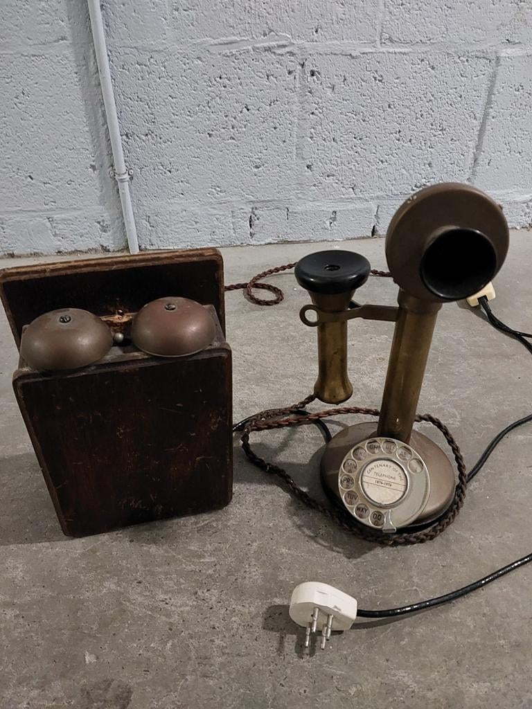 Vintage Telefoon Centenary of the Telephone 1876-1976, Ophalen of Verzenden, Zo goed als nieuw, Met draaischijf