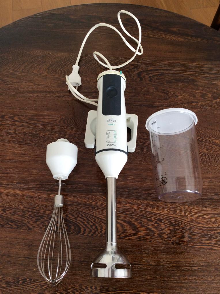 Braun Staafmixer model Vario, Ophalen of Verzenden, Zo goed als nieuw, Wit