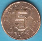 Nederland Vijfje (5 gulden) 2000 EK UNC in munthouder, Ophalen of Verzenden, Koningin Beatrix, 5 gulden, Losse munt