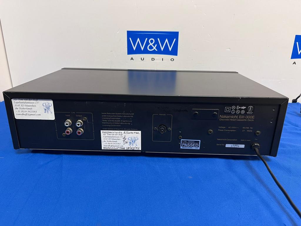 Nakamichi BX-300E Discrete 3-Head Cassette Deck - Geserviced, Audio, Tv en Foto, Cassettedecks, Overige merken, ., Tiptoetsen