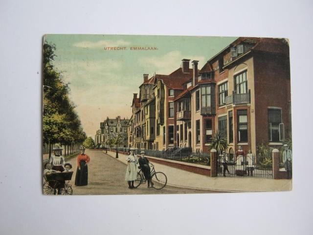 Ansichtkaarten Nederland, TC 2-65 Utrecht, Emmalaan drukte, Ophalen of Verzenden, Voor 1920, Gelopen, Utrecht