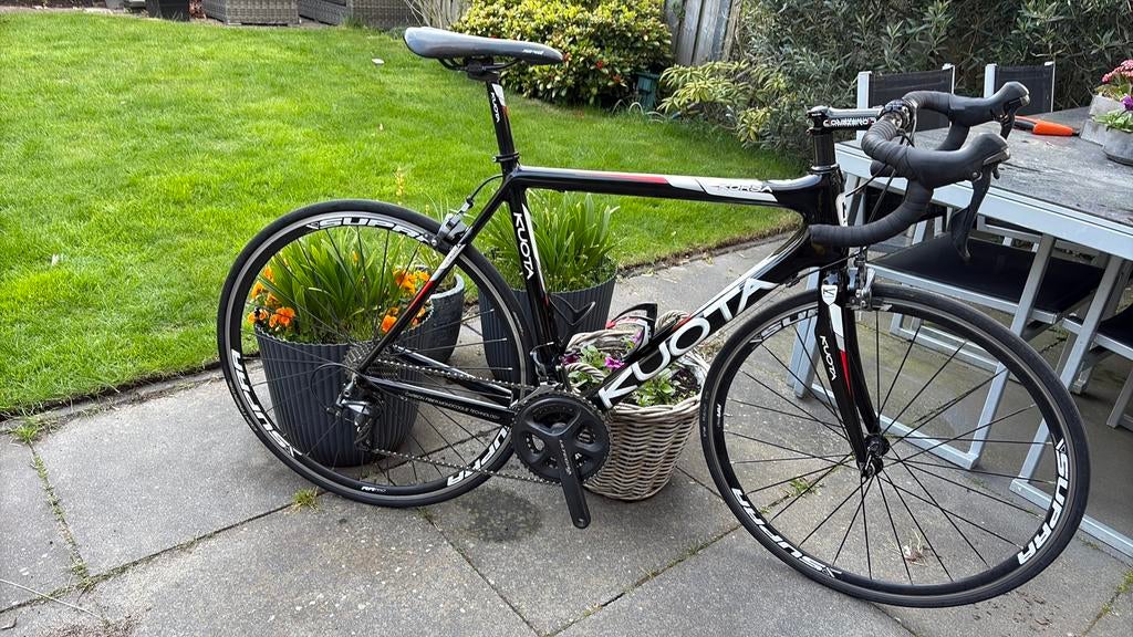 Kuota korsa racefiets maat m/l, Carbon, Zo goed als nieuw, Meer dan 20 versnellingen, 53 tot 57 cm