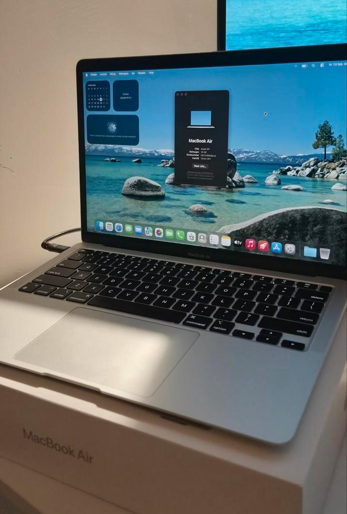 Apple MacBook Air 13" (M1, 2020) | 16GB RAM | 256GB SSD |, Computers en Software, Apple Macbooks, Zo goed als nieuw, MacBook Air