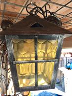 ANTIEK JAREN 50 HANGLAMPJE / GANGLAMPJE, Gebruikt, Vintage, Ophalen of Verzenden, Glas