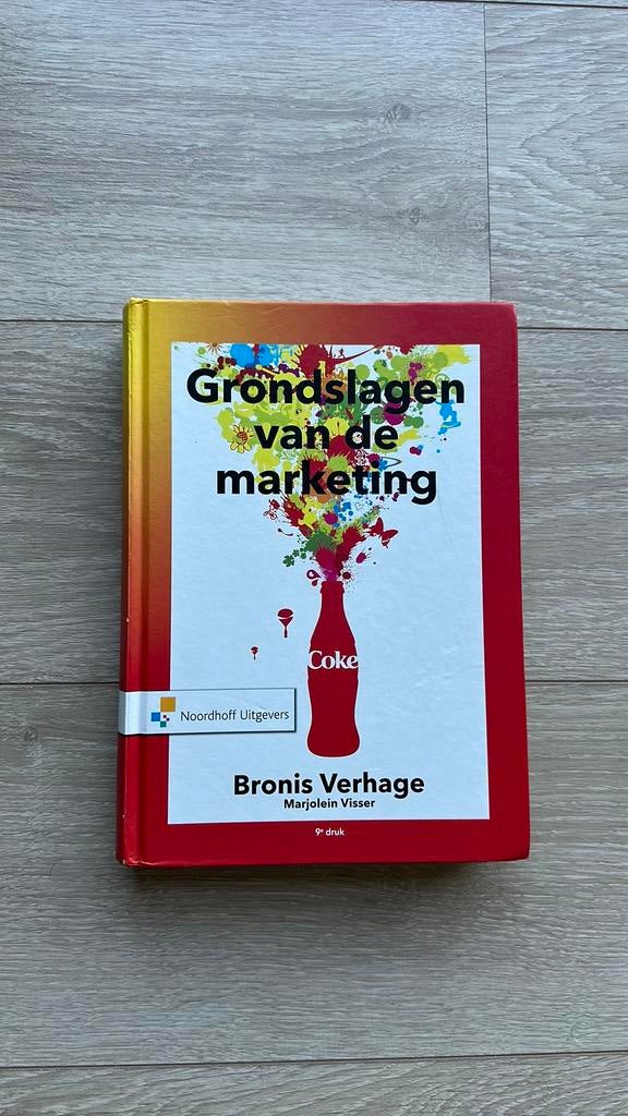 Bronis Verhage - Grondslagen van de marketing, Boeken, Economie, Management en Marketing, Zo goed als nieuw, Economie en Marketing