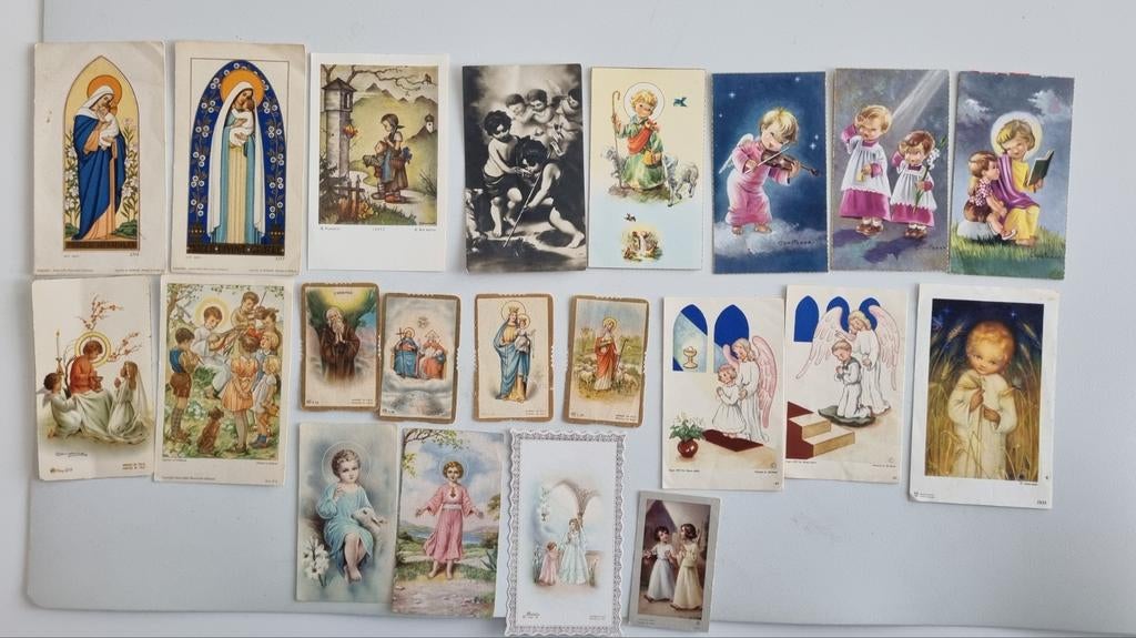 Verzameling bidprentjes en religieuze kaartjes, Ophalen of Verzenden