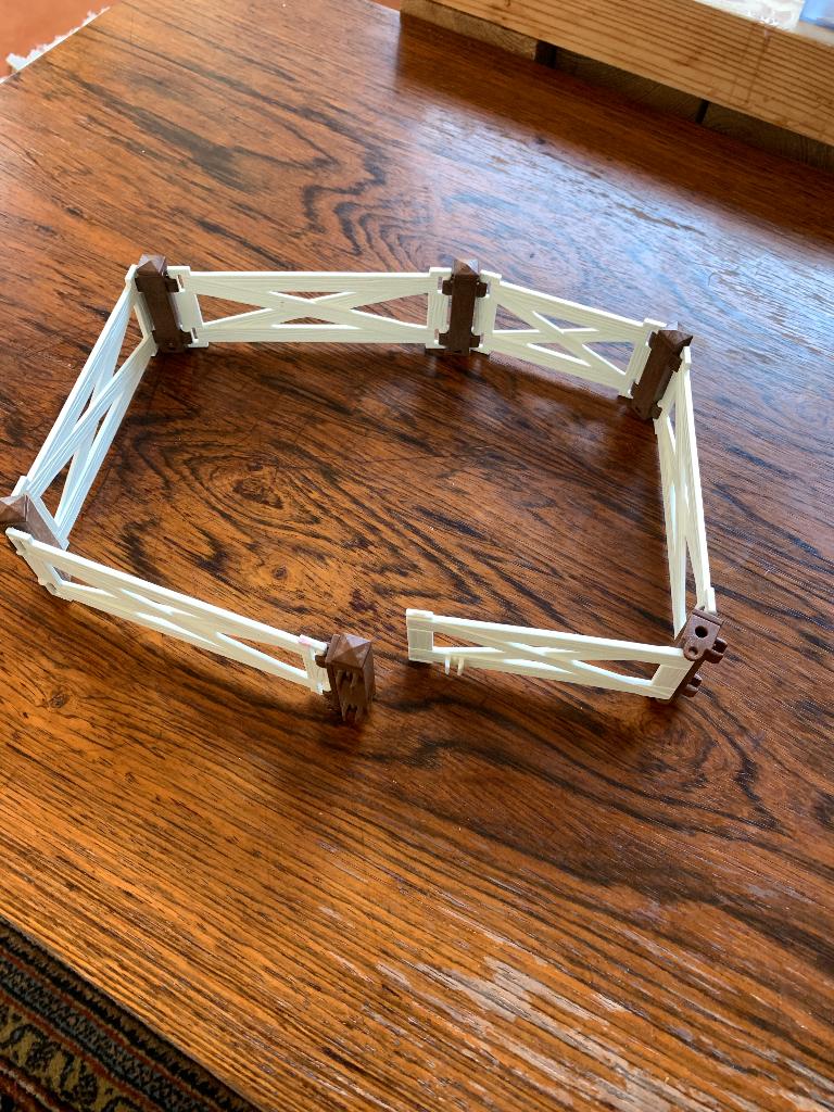 Playmobil witte omheining voor ponyboerderij 6473, Ophalen of Verzenden, Gebruikt, Los playmobil