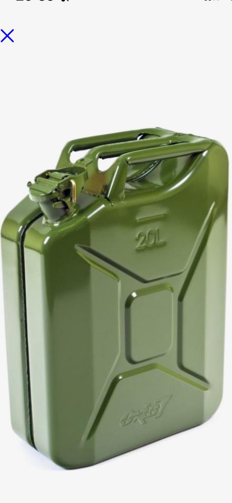 Jerrycan 20 liter, Ophalen