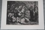 Gravure; Mozes en de koperen slang,Schelte Adamsz.Bolswert., Ophalen of Verzenden