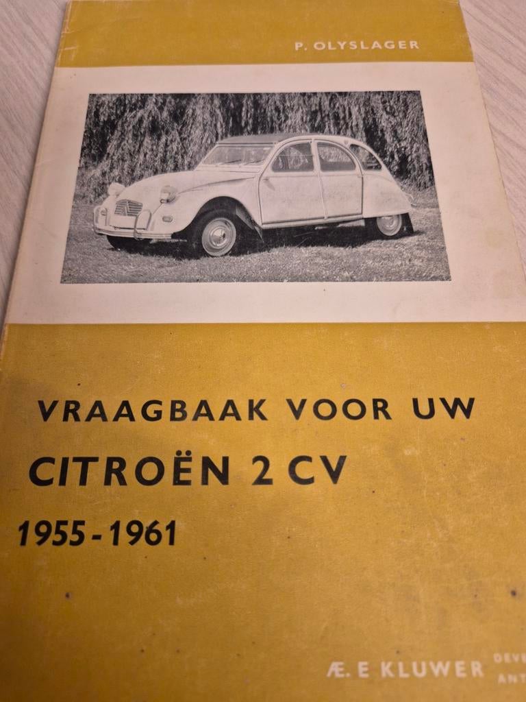 Vraagbaak Citroën 2cv eend 1955 1961 óók 2cv Sahara 4x4, Ophalen of Verzenden