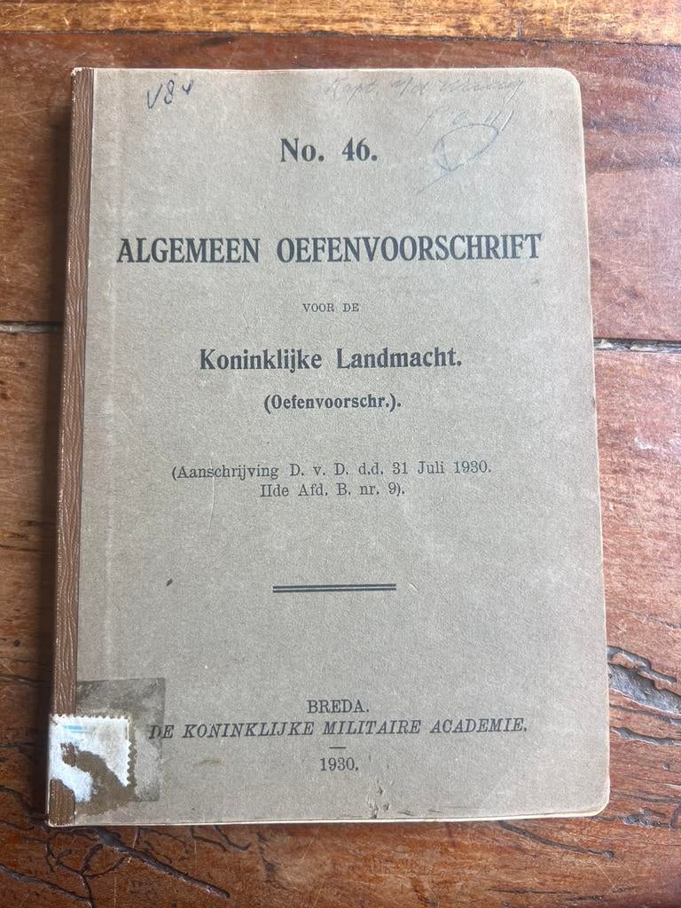 Nederlands mobilisatie voorschrift oefening Kepie Band etc, Verzamelen, Ophalen of Verzenden, Nederland, Embleem of Badge