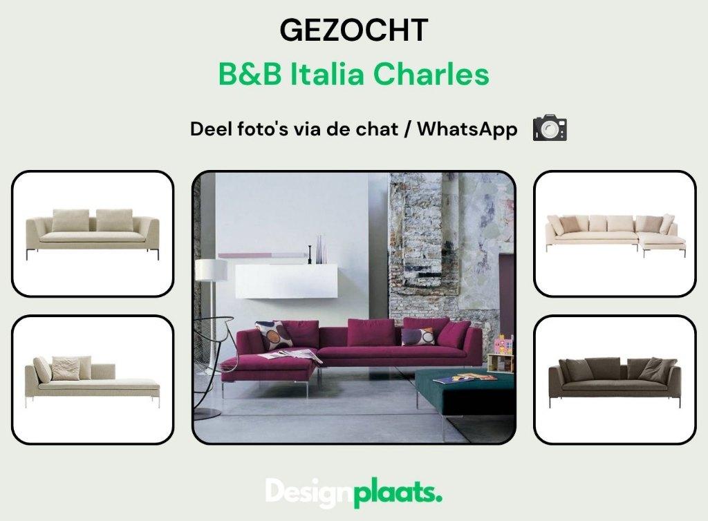 GEZOCHT: B&B Italia Charles — Direct Inkoop, Huis en Inrichting, Banken | Bankstellen, Ophalen of Verzenden, B&B Italia, Minder dan 150 cm