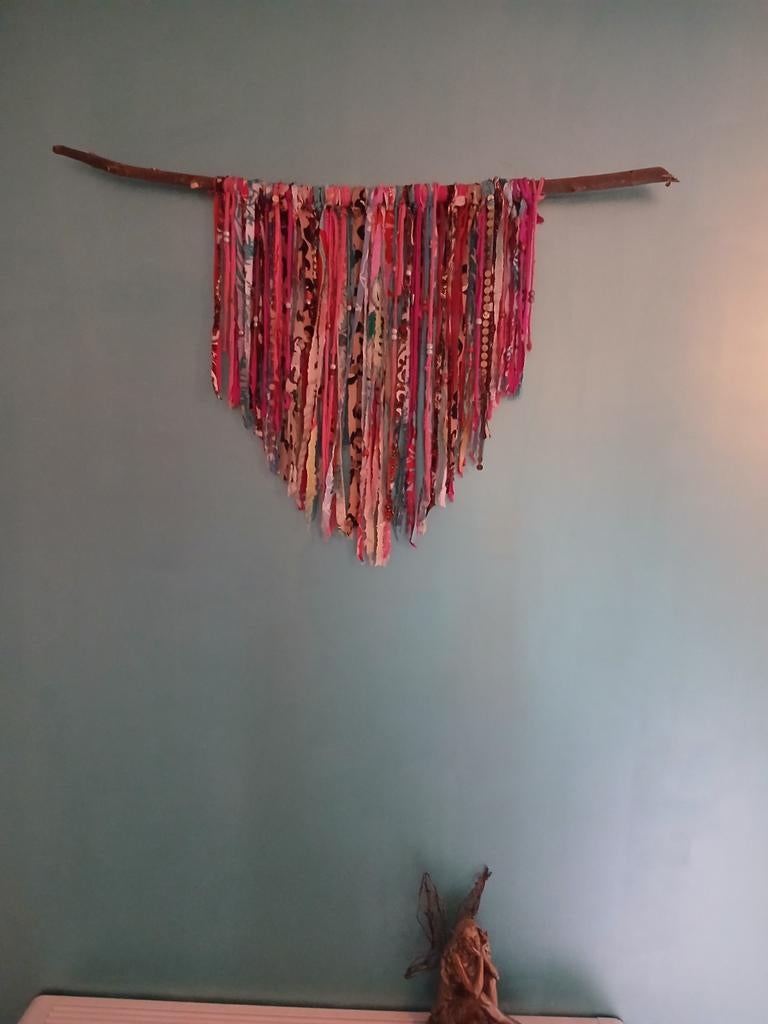 Ibiza Boho wanddecoratie, Ophalen, Meerkleurig, Nieuw, Natuurlijk materiaal