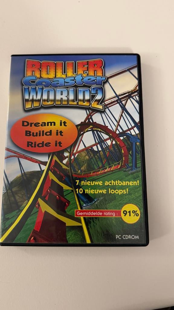 RollerCoaster Tycoon 2 PC CD-ROM - Bouw je droompark!, Spelcomputers en Games, Games | Pc, Gebruikt, Simulatie, 1 speler, Vanaf 7 jaar