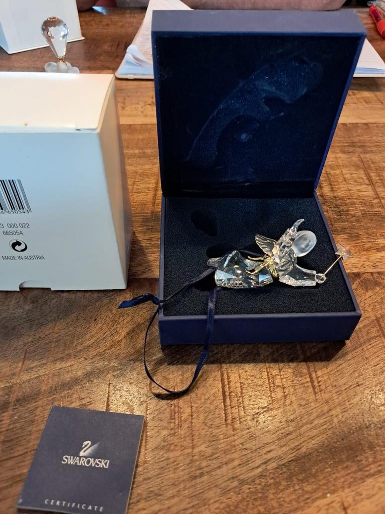 Swarovski engel met staf in hand, Verzamelen, Swarovski, Ophalen of Verzenden
