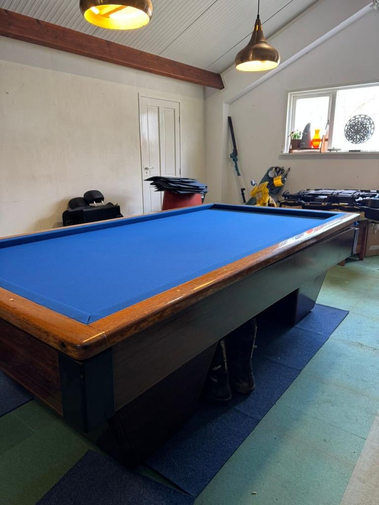 Nette originele wedstrijdbiljarttafel ., Ophalen, Zo goed als nieuw, Biljarttafel