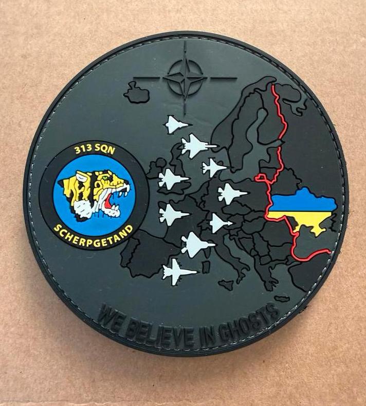 313 Squadron Patch - 'We Believe in Ghosts', Verzamelen, Militaria | Algemeen, Verzenden, Luchtmacht, Nederland, Embleem of Badge
