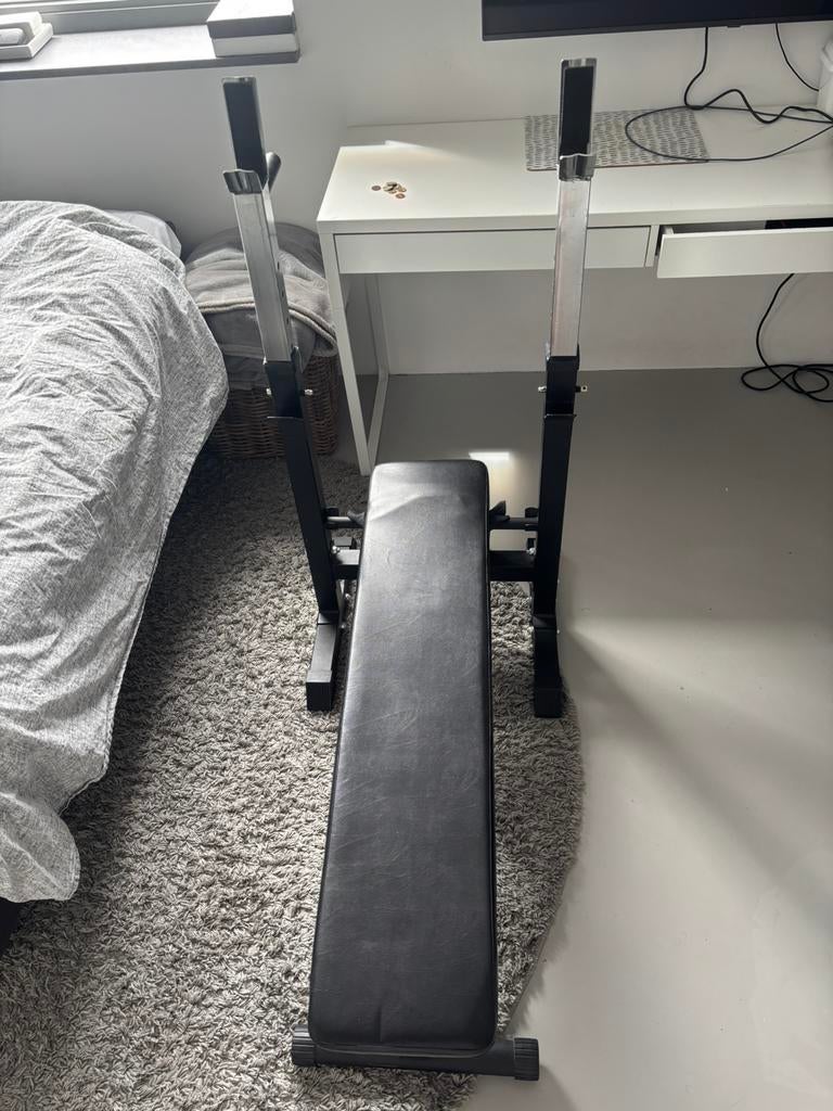 Verstelbare halterbank Gorilla Sports, Sport en Fitness, Ophalen, Gebruikt, Fitnessbank