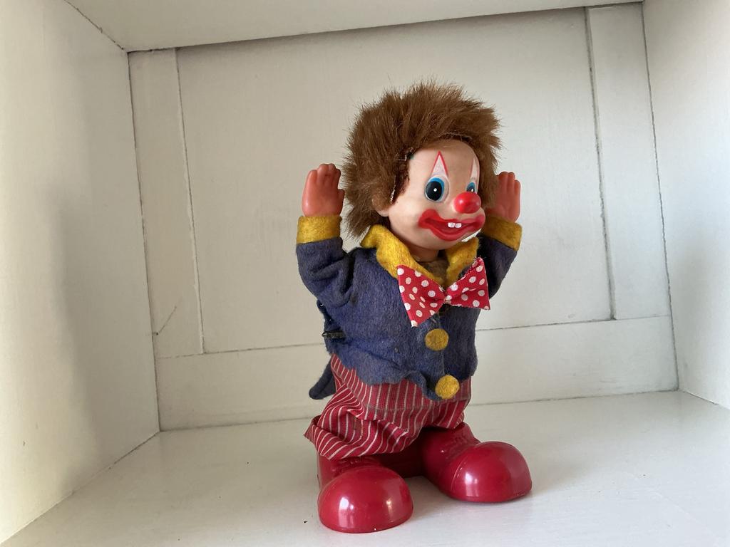 Vintage Opwindbare Clown Pop - Retro Speelgoed, Ophalen of Verzenden