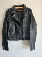 Leren jas schapenleer met ritsen biker jack 10 m 38 36 40, Maat 38/40 (M), Barneys Originals, Zwart, Ophalen of Verzenden